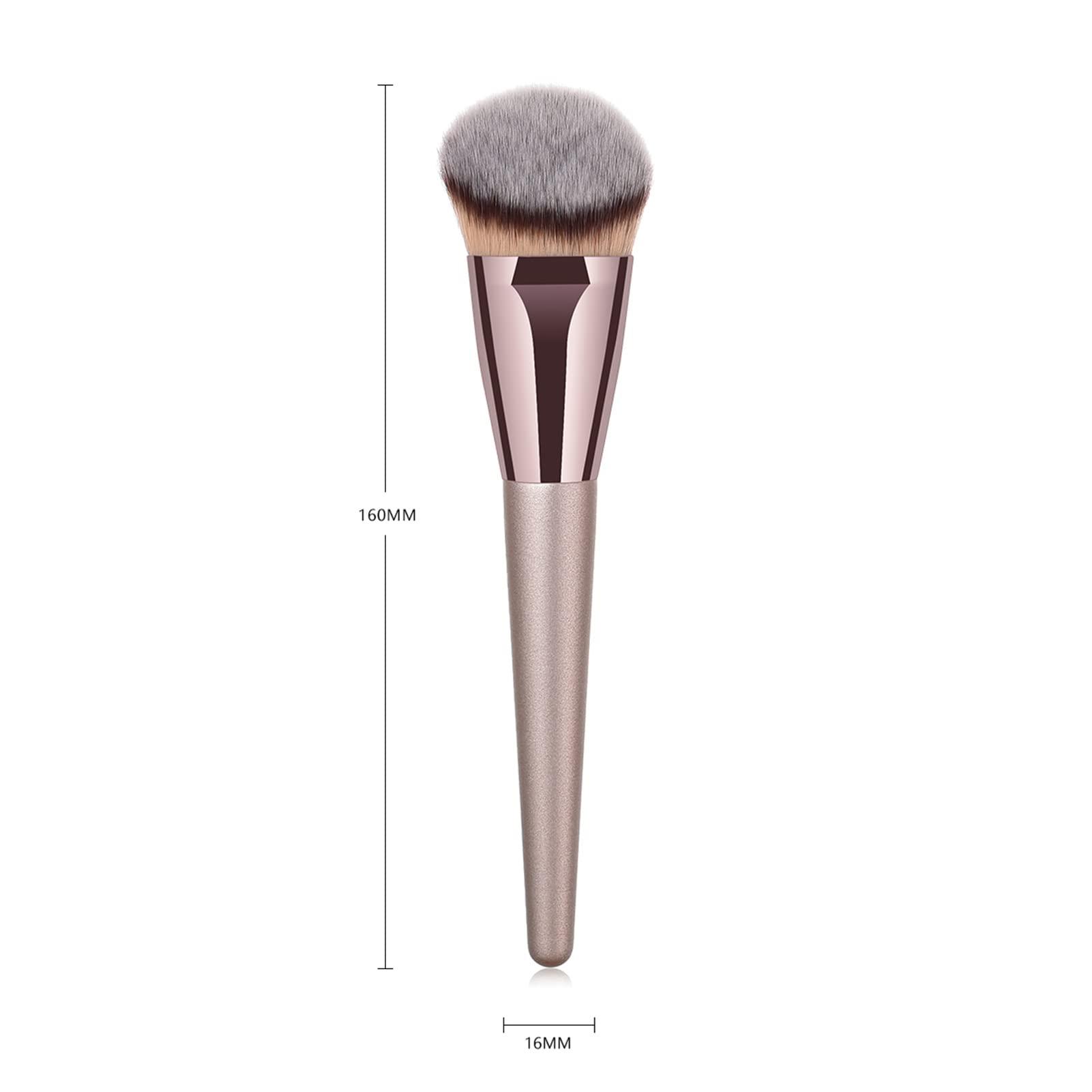 Acivin Professional Angled Foundation Brush Premium Synthetic Kabuki Makeup Brush Bronzer Contour Brush Cosmetic Applicator for Blending Liquid Powder BB Cream Vegan Brochas de Maquillaje