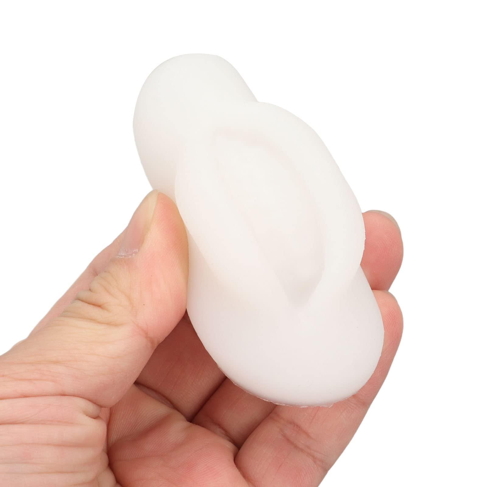 Diydeg Fake Lips, 10PCS Silicone Soft Flexible 3D Open Mouth Easy to Apply Colour Practice Lips Highly Reproducible Portable Silicone Lips Model for Makeup Practice (Semi Transparent