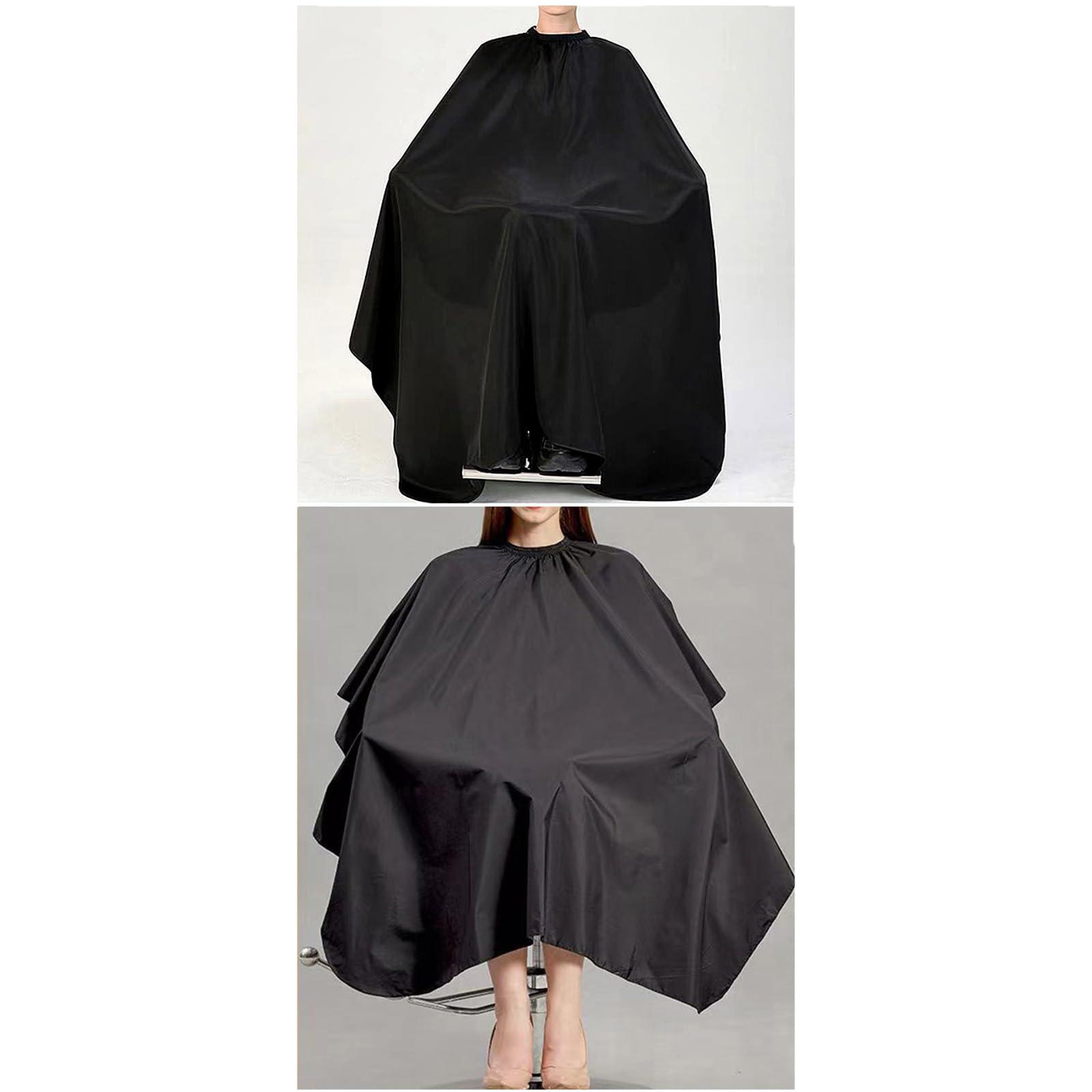 Nicoc Nicoc Professional Salon Barber Cape,Waterproof Polyester Hair Cutting Cape,Unisex,Black, Large Haircut Cape