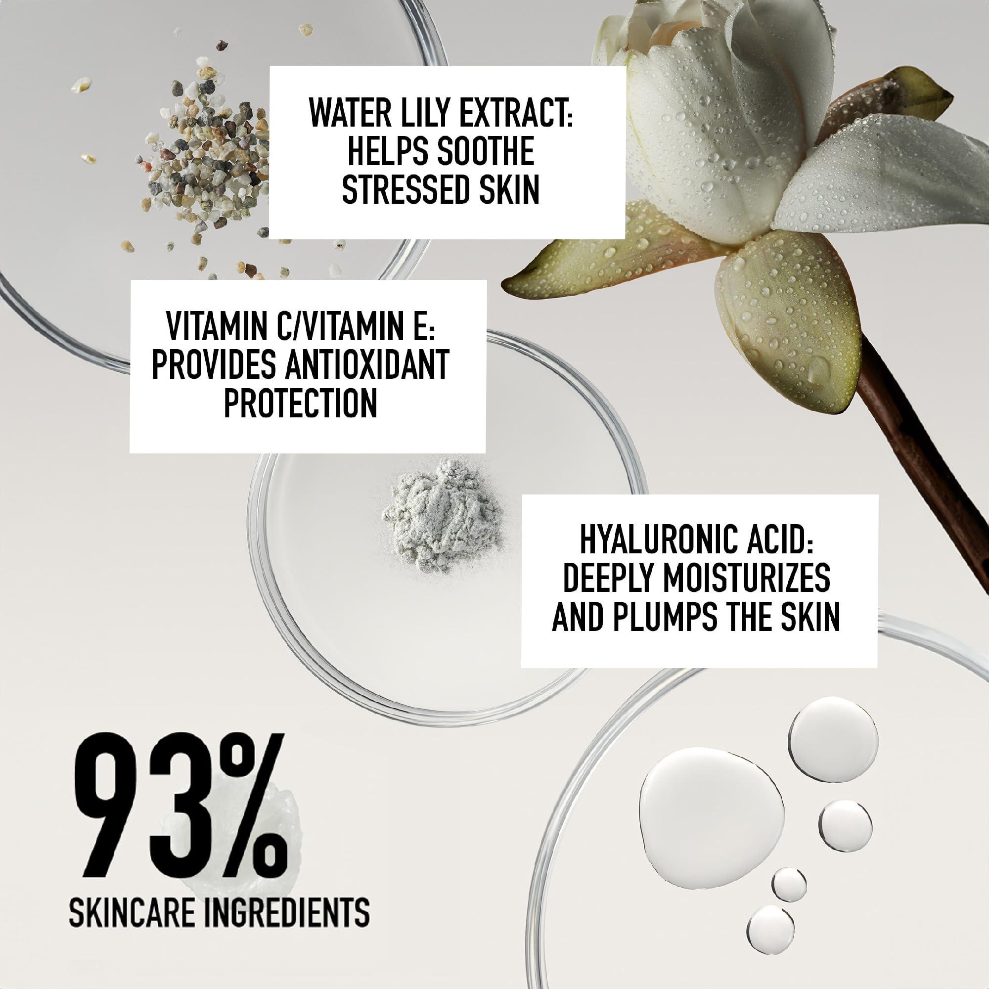 bareMinerals bareMinerals Original Pure Serum Radiant Natural Liquid Foundation Mineral SPF 20, Hydrating Skin Tint, Dewy Finish, Lightweight, Medium Coverage, Non-Comedogenic, Vegan