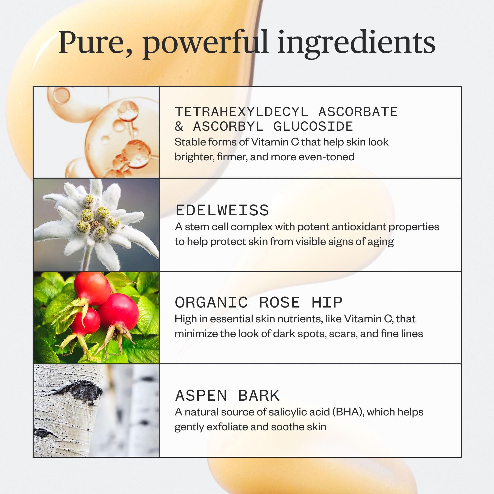 Ursa Major Ursa Major Natural Vitamin C Serum | Brightening Formula Revitalizes Dull Skin and Smooths Skin\'s Tone | Targets Wrinkles, Sagging and Loss of Firmness | Vegan, Non-Toxic, Cruelty-Free | 1 ounce