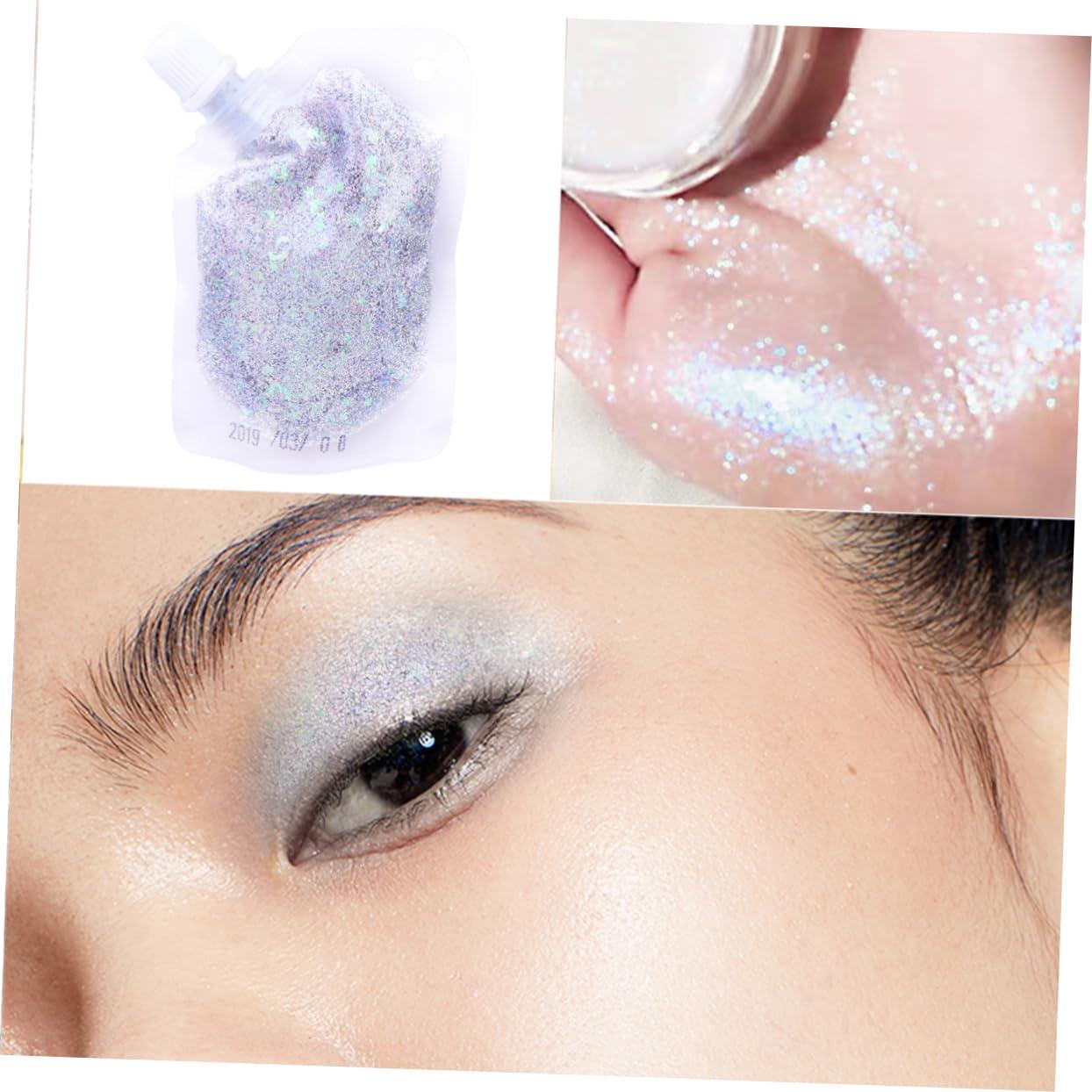 minkissy minkissy 1 Glitter Body Gel Glitter Gel Glitter Makeup Sequins Gel for Body Makeup Sequins Gel Body Shimmer Eyeshadow Sequins Gel for Face Makeup Eyeshadow Sequin Body Gel