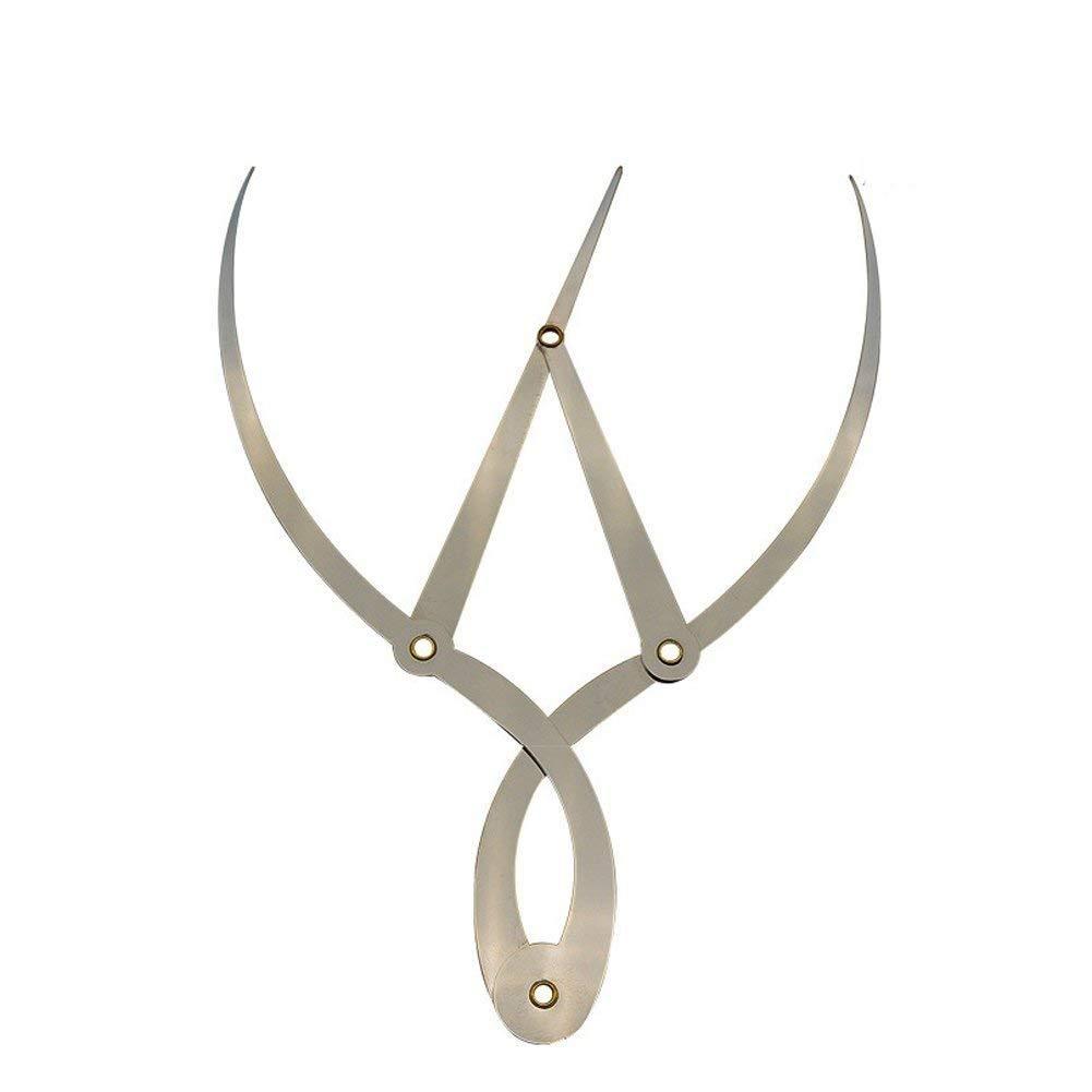 KAMILLEE KAMILLEE Golden Mean Calipers Golden Ratio Calipers Stainless Steel Eyebrow Ruler 1:1.618 Measure Tool for Tattoo Makeup
