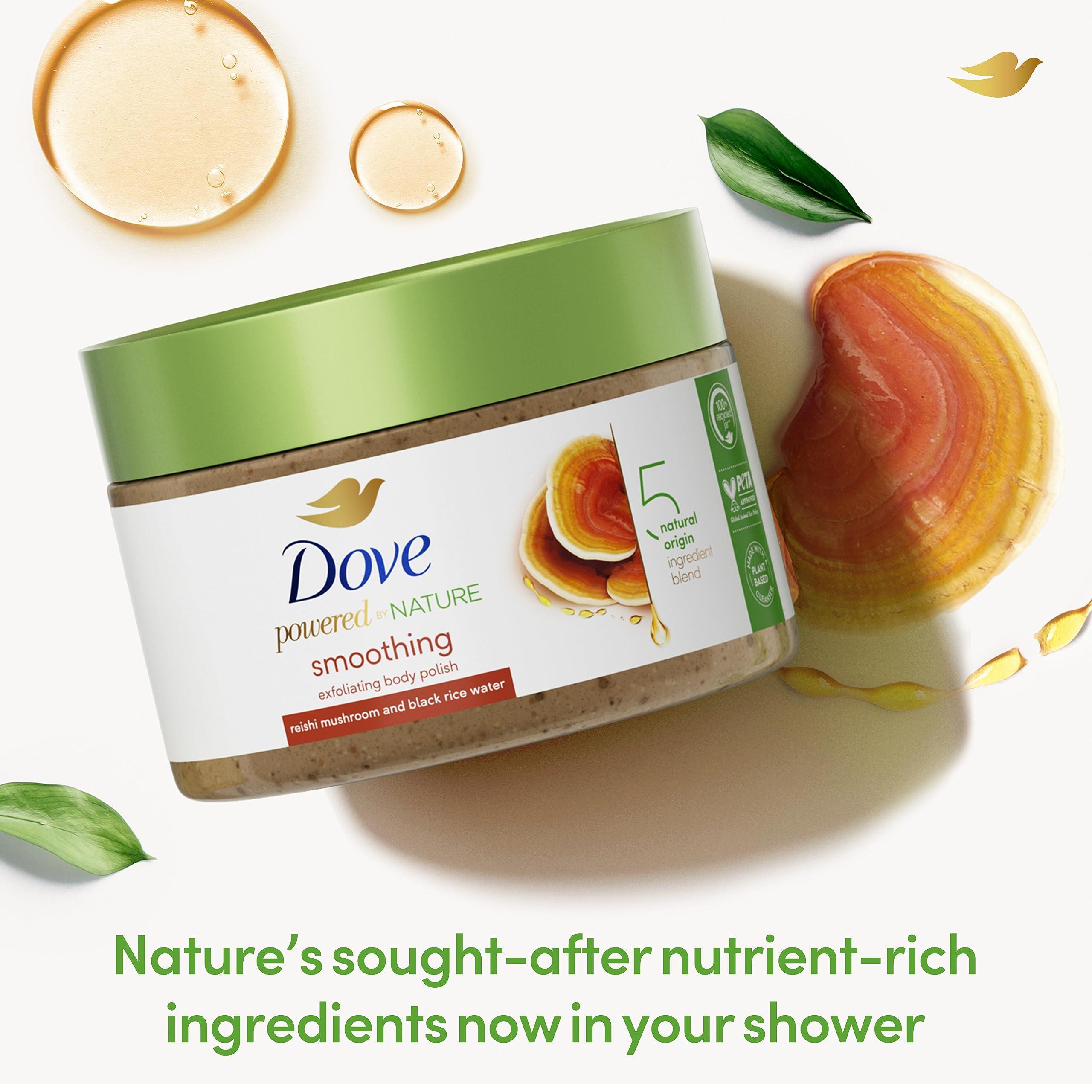 Dove Dove Powered By Nature Smoothing Body Polish Exfoliating With 5 Natural Origin Ingredient Blend For Skin Care 10.5 oz (Pack of 1)