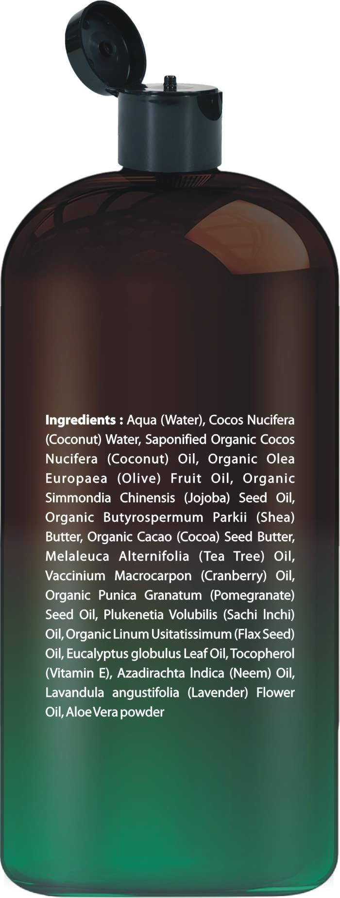 First Botany First Botany, ALL Natural Body Wash - Fights Body Odor, Athlete\'s Foot, Jock Itch, Nail Issues, Dandruff, Acne, Eczema, Shower Gel for Women & Men, Skin Cleanser -16 fl oz (Tea Tree Eucalyptus)