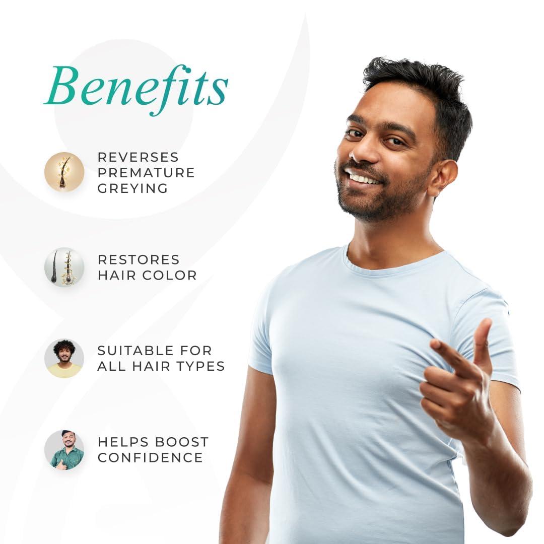 MOUNT BEAUTY MOUNT BEAUTY Superdark Advanced Hair and & Beard Anti-greying Serum | Reverses & Limits Hair Greying | Scientifically Proven | 60ml