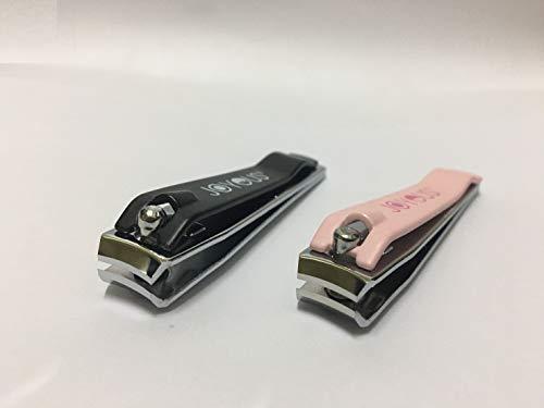 Joyous JOYOUS - Black and Pink Chrome Plated Steel Fingernail