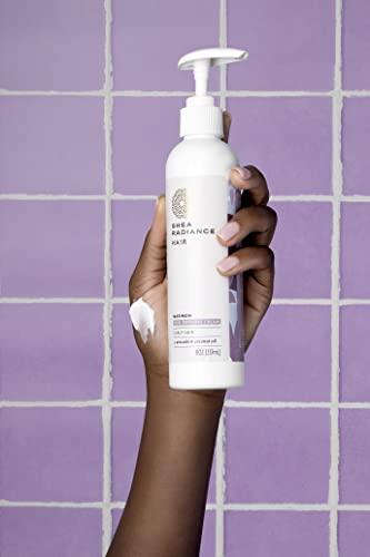 Shea Radiance Shea Radiance Anti-Frizz Curl Defining Leave-In Cream - Great for Wavy, Coily, Kinky Hair - Unrefined Shea Butter & Coconut Oil | 8oz