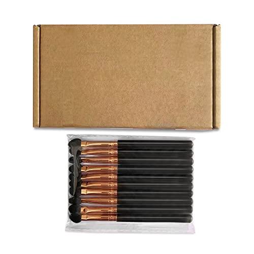 UorPoto Professional Eyeshadow Applicators Sponge tip Reusable UorPoto 10Pcs Women Blendable Round Foam Makeup Eyeshadow Brush Applicator Set Washable