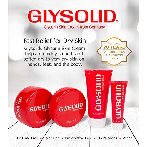 Glysolid Glysolid Glycerin Skin Cream - Thick, Smooth, and Silky - Trusted Formula for Hands, Feet and Body 6.76 fl oz (200ml Jar)