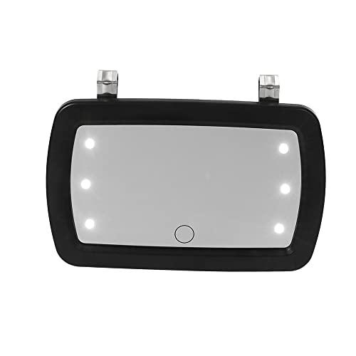 Wemay Car Sun Visor Mirror Makeup Sun-shading Cosmetic Mirror Vanity Mirror Automobile Make Up Mirror with Six LED Lights