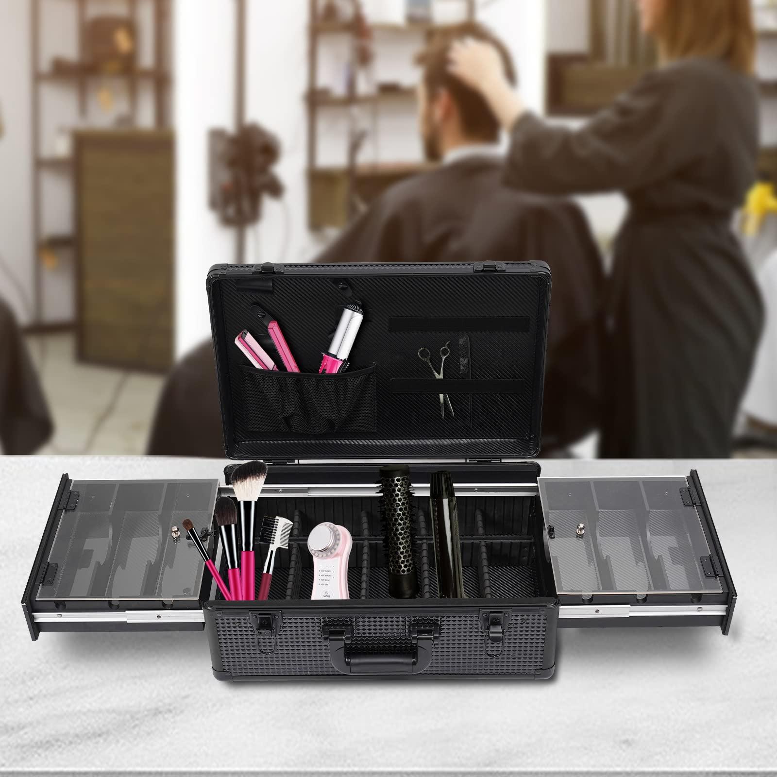 Hilberiazel Professional Barber Case, Detachable Hairdressing Tool, Professional Barber Travel Suitcase, for Hair Accessories and Hairdresser Supplies