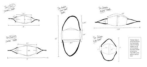 Graf Lantz Graf Lantz Zenbu Organic Cotton Face Mask - Petite Over Ear with Adjusters - Reusable & Machine Washable (Petite, Olive)