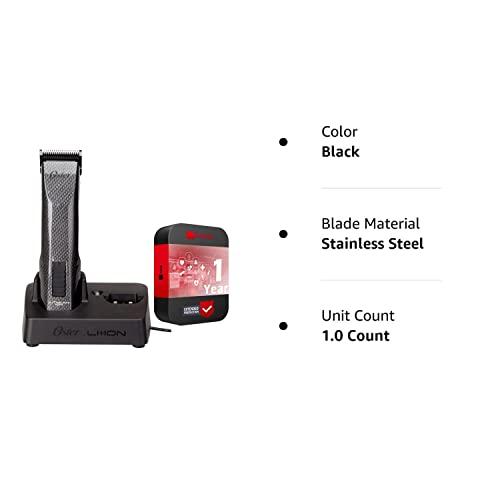 Oster Oster Professional 76550-100 Octane Cordless Clipper + 1 Year Extended Warranty, Unisex Adult