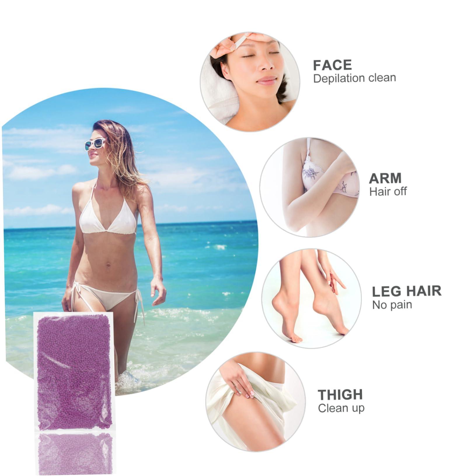 Anneome Anneome Hair Removal Device 1000g Cold Wax Bead No Irritation for Beginners Easy to Fall Off Disposal Stick