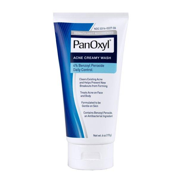 PanOxyl PanOxyl 4 Acne Creamy Wash, 4% Benzoyl Peroxide 6 oz (Pack of 8)