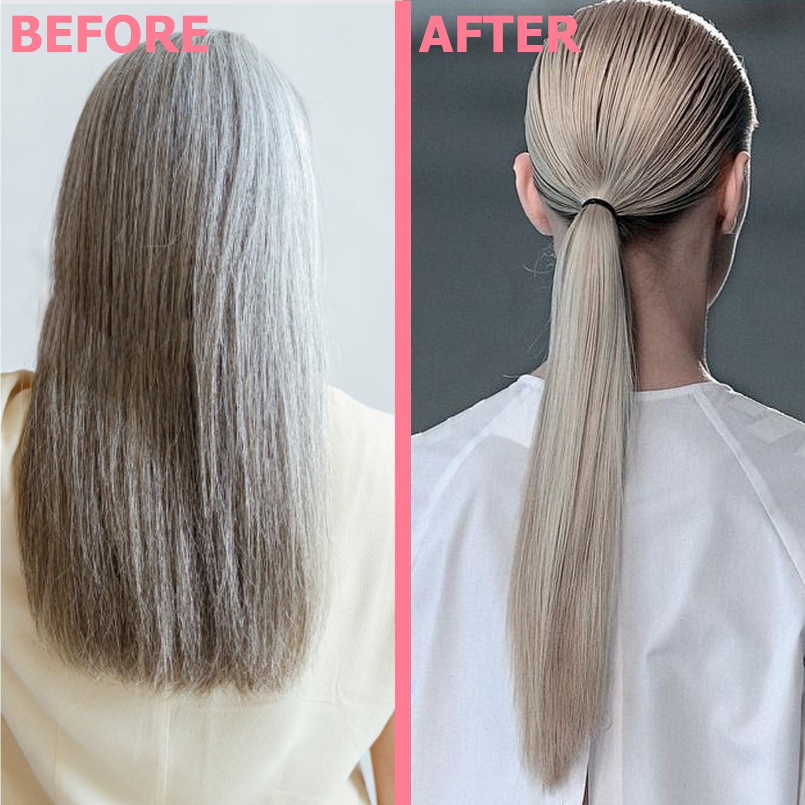 WOZUTUNT 3-In-1 Styling Cream for Flyaways - Anti-Frizz Cream to Define All Hair Types & Textures - Add Shine and Smoothness with Brush