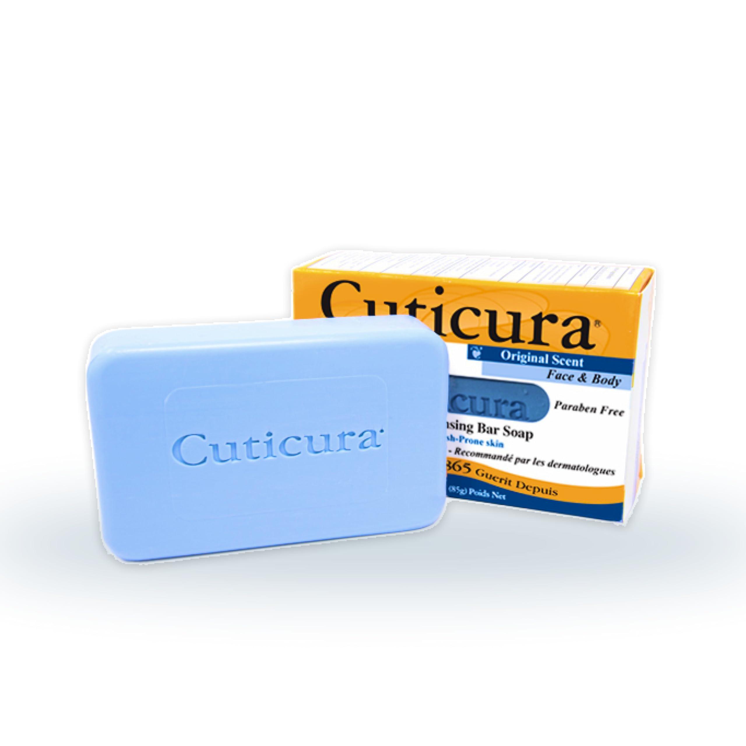 Cuticura Cuticura Deep Cleansing Face and Body Soap, ORIGINAL  Deep Cleansing Bar Soap for Blemish-Prone Skin 3 oz (Pack of 6)