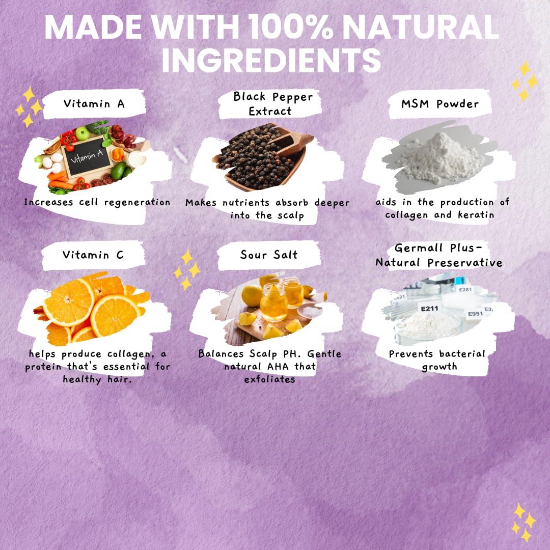 Hair Growth Co African Chebe & Rice Water Leave-In or Rinse Growth Conditioner 8oz I Formulated for Extreme Hair Growth