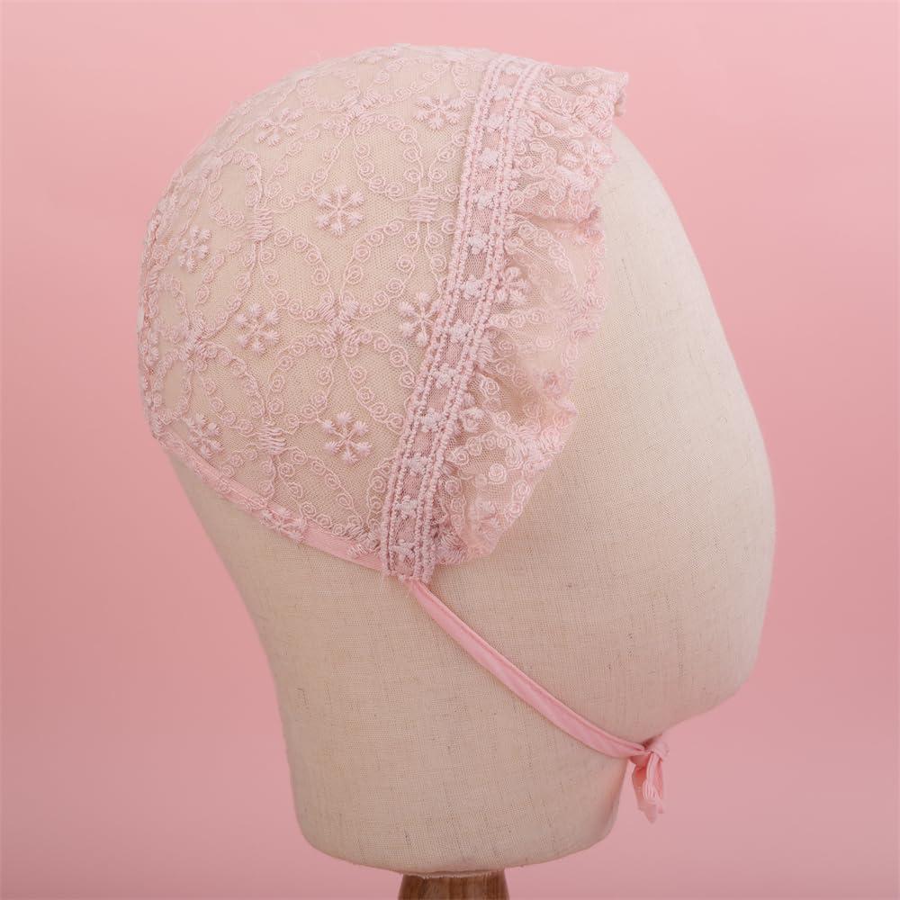 Sither Sither Baby Lace Headband Soft Flower Pattern Headbands for Infant Toddlers Stretchy Headband Hair Accessories for Party Baby\'s Gift (pink)
