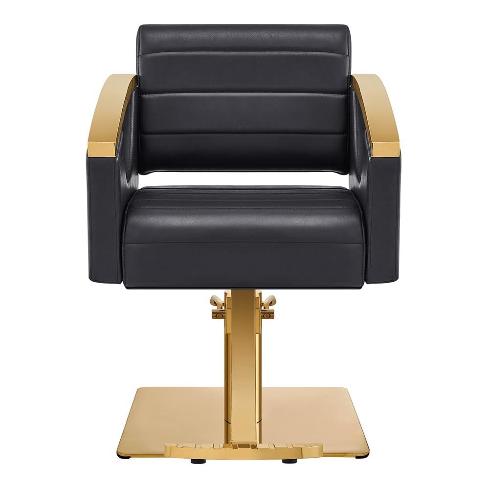 Dir Dir Salon Styling Chair Hair Salon Stylist Chair w/Gold Frame Bello