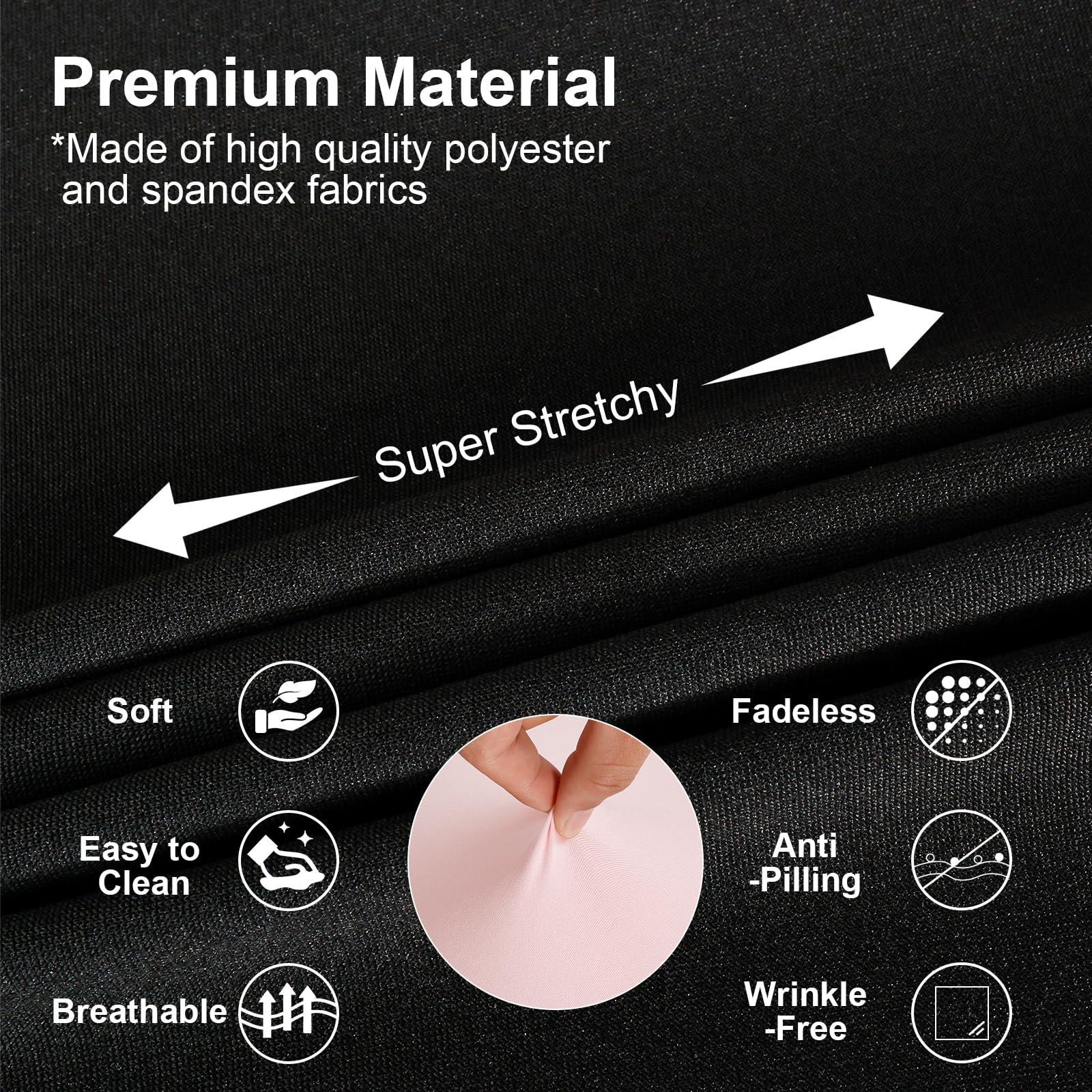 LCZNXJJY LCZNXJJY Elastic Lash Bed Cover 6FT SPA Bed Cover,Stretchy Massage Bed Fitted Cover,Soft Beauty Bed Protective Topper Professional Protective for Lash Extension SPA Massage Beauty Salon Waxing (Black)