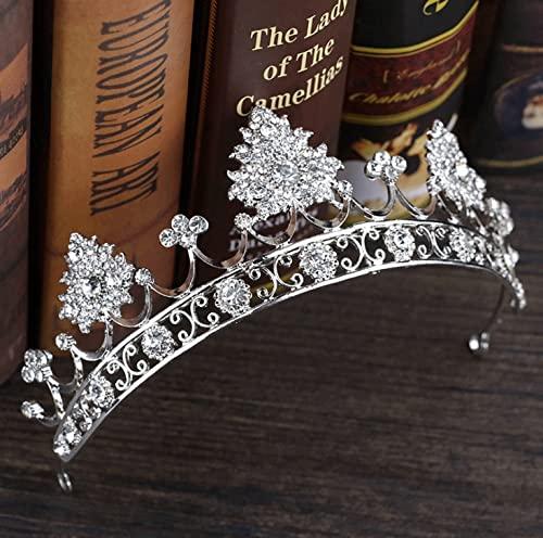 QIYUDS QIYUDS Queen Crown,Rhinestone Wedding Crowns and Tiaras for Women, Costume Party Hair Accessories