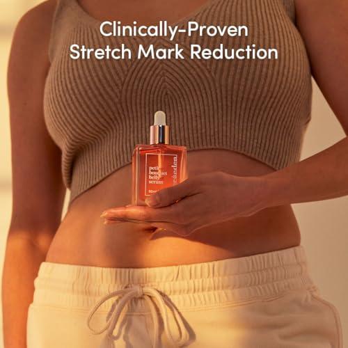 Evereden Evereden Golden Body Serum 3.4 fl. oz. & Petit Bouquet Belly Serum, 1.7 fl oz. | Clean & Vegan Women\'s Belly Oil for Pregnancy and Postpartum Maternity Skincare | Non-Toxic Ingredients