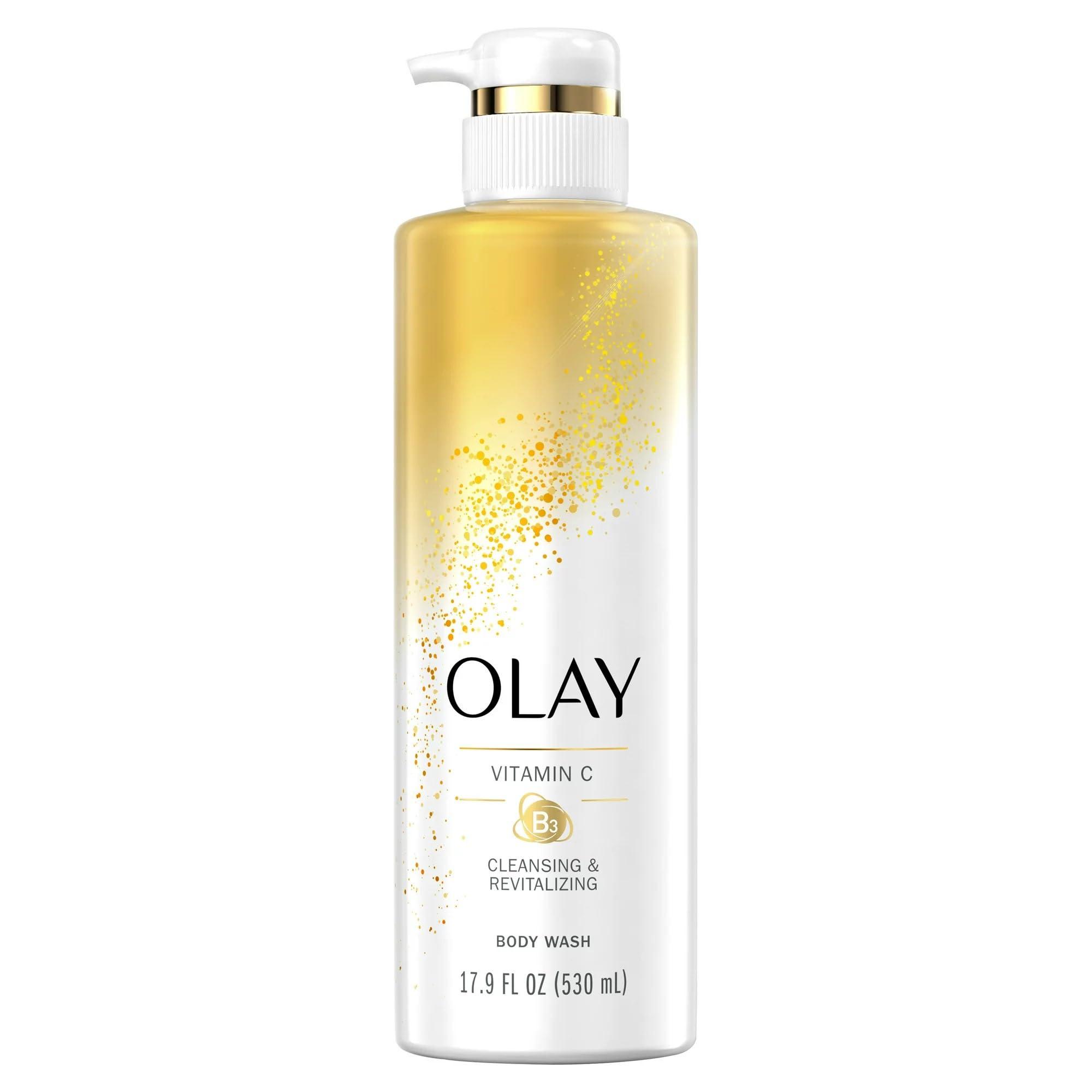 Olay Olay Body Wash with Vitamin C & B3, Nourishing & Revitalizing, 17.9 FL.OZ (530 ml) - Pack of 3