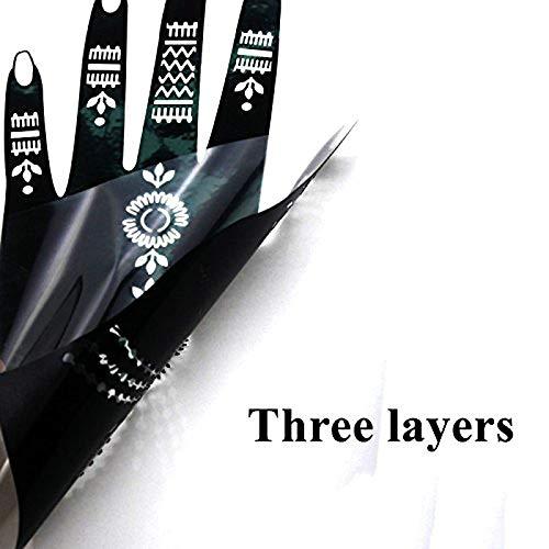 XMASIR Xmasir Henna Tattoo Stencils Kit Pack of 22 Sheets, Temporary Tattoo Templates Indian Arabian Tattoo Sticker for Hands Body Art