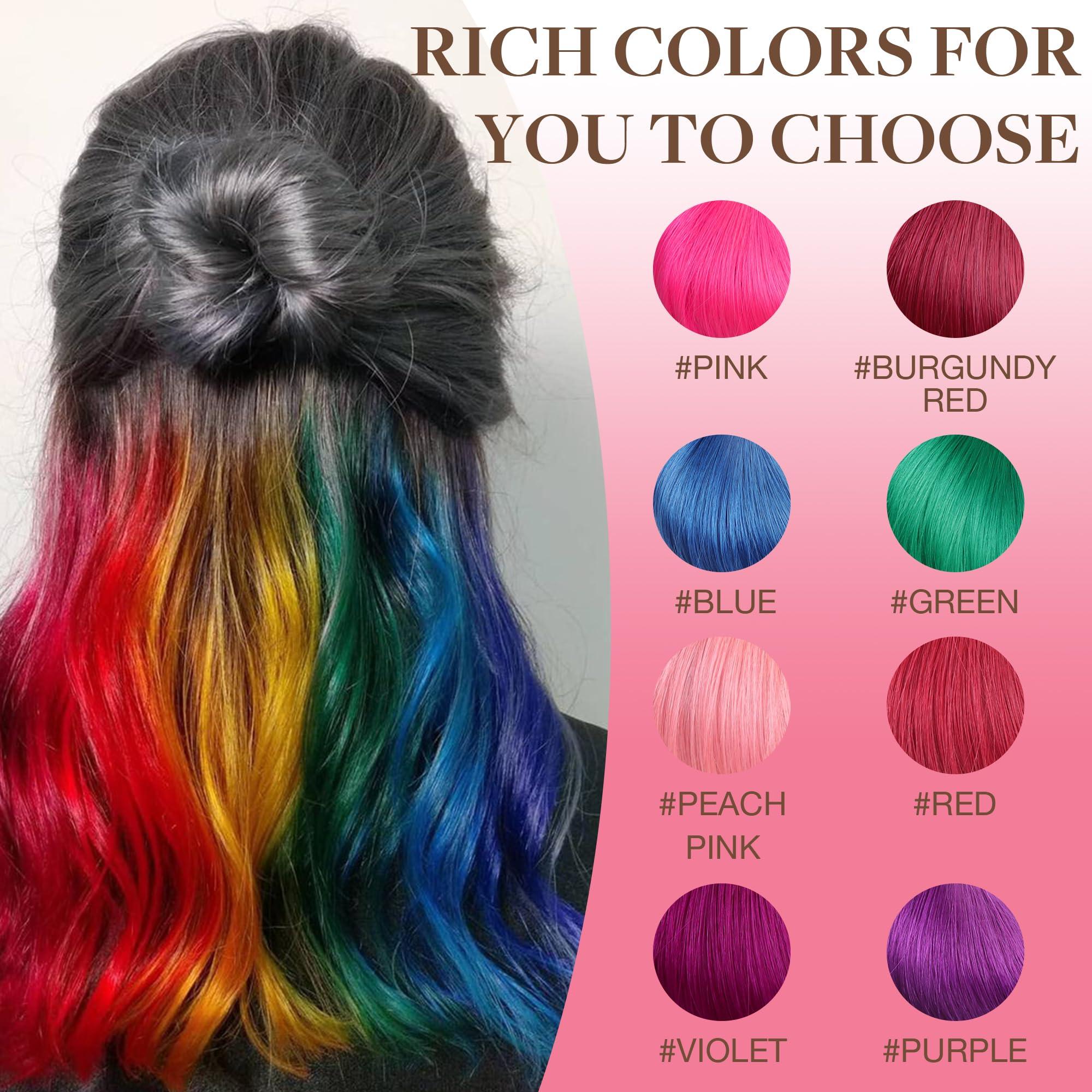 GOO GOO GOO GOO Tape in Hair Extensions Human Hair, Green, 14inch 25g 10pcs, Colored Tape ins Human Hair Extensions, Silky&Soft Invisible Tape Ins, Hair Highlighted for Party