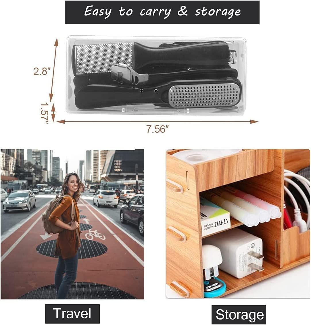 EKOCSIO Pedicure Kit, 36 in 1 Foot Care Tools Stainless Steel Foot Rasp Dead Skin Remover for Home & Travel