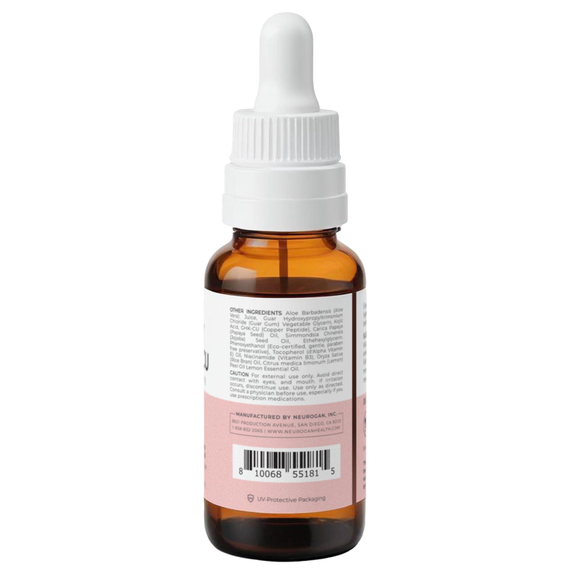 Neurogan GHK-Cu (Copper Peptide) Neck & Face Serum 1,200mcg (1 oz bottle)