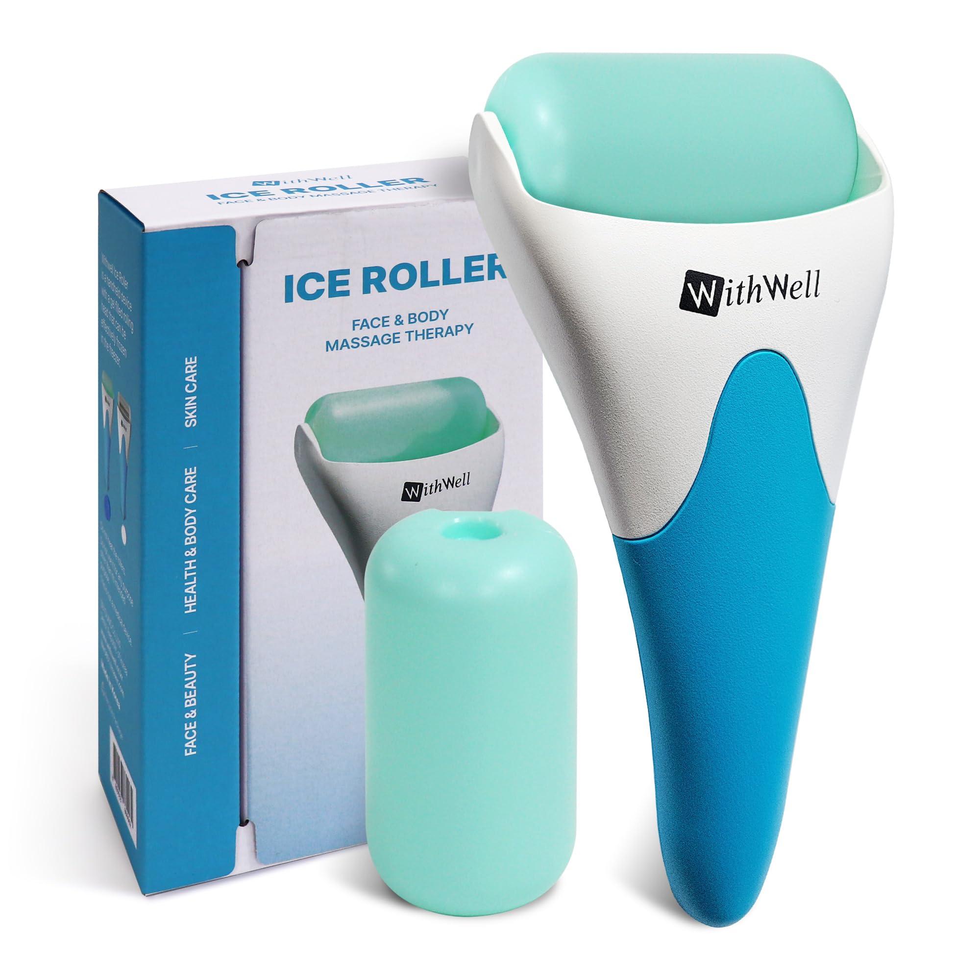 WITHWELL WITHWELL Korean Face Massager Ice Roller for Face and Eyes - Premium Quality, Smooth & Soft Skin Care Beauty Product with Soothing Effects