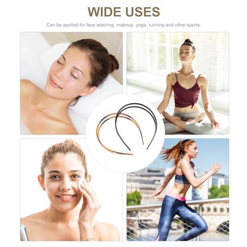 minkissy minkissy 2pcs Toothed Headbands Plastic Hair Band Anti-slip Hair Hoop Daily Headpiece for Women Girls