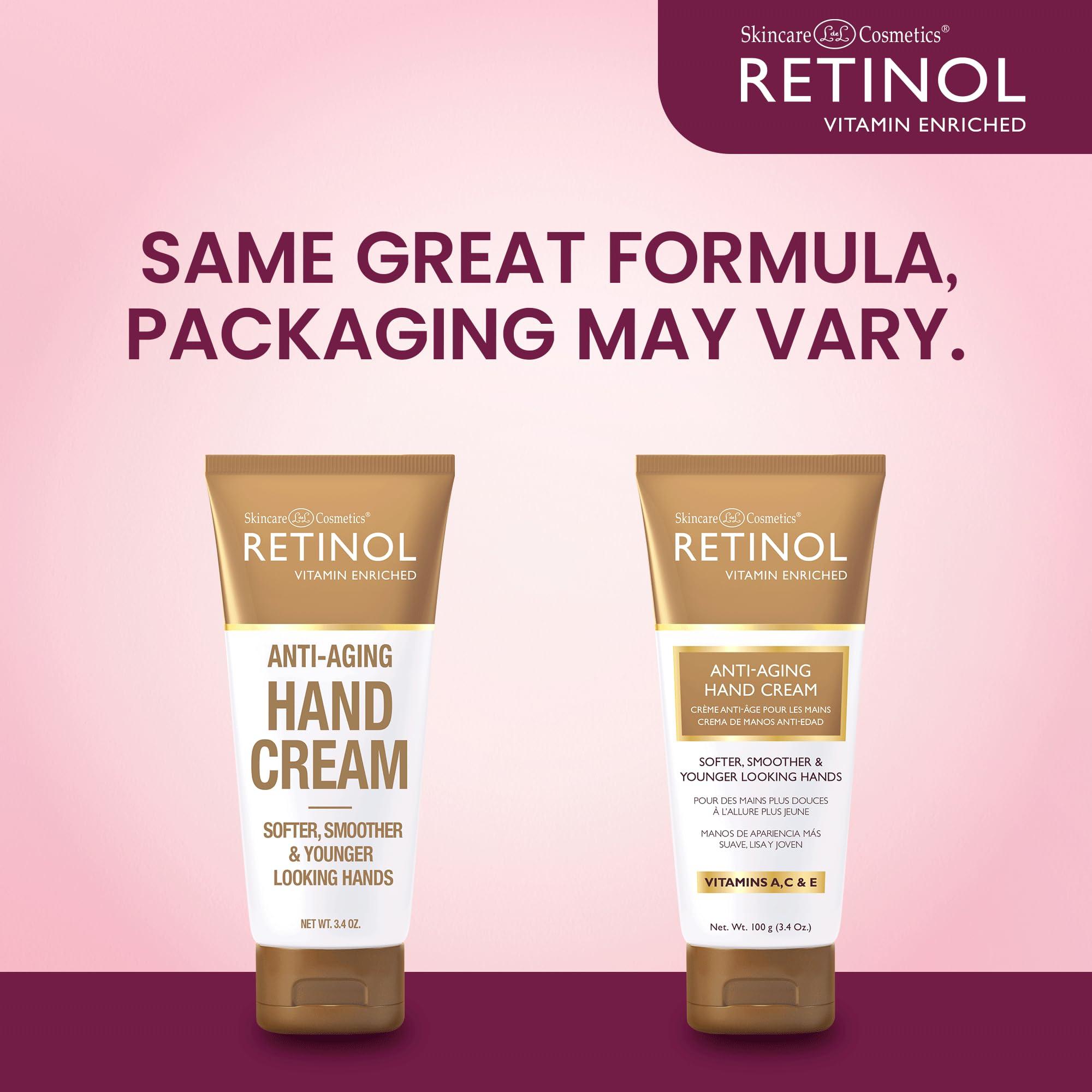 Retinol Retinol Anti-Aging Hand Cream The Original Brand For Younger Looking Hands Rich, Velvety Hand Cream Conditions & Protects Skin, Nails & Cuticles Vitamin A Minimizes Ages Effect on Skin