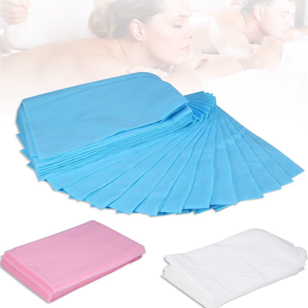 Semme 10 Pcs 180 * 80cm Non-Woven Disposable Bed Sheet Massage Beauty Cover (Blue)