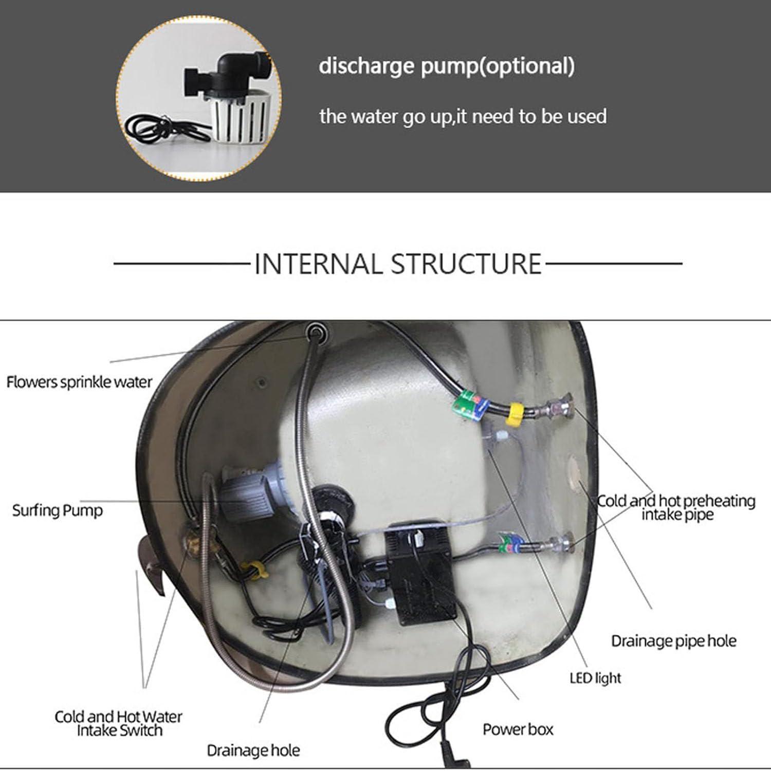 LQQYJSM LQQYJSM Deep Foot Bath Spa with Massage, Home Foot Spa Pedicure Bowl Foot Detox Bucket Tub, Portable Foot Spa Bathtub Feet Spa Tub, Pedicure Spa Bathtub for Hotel Foot Bath Club