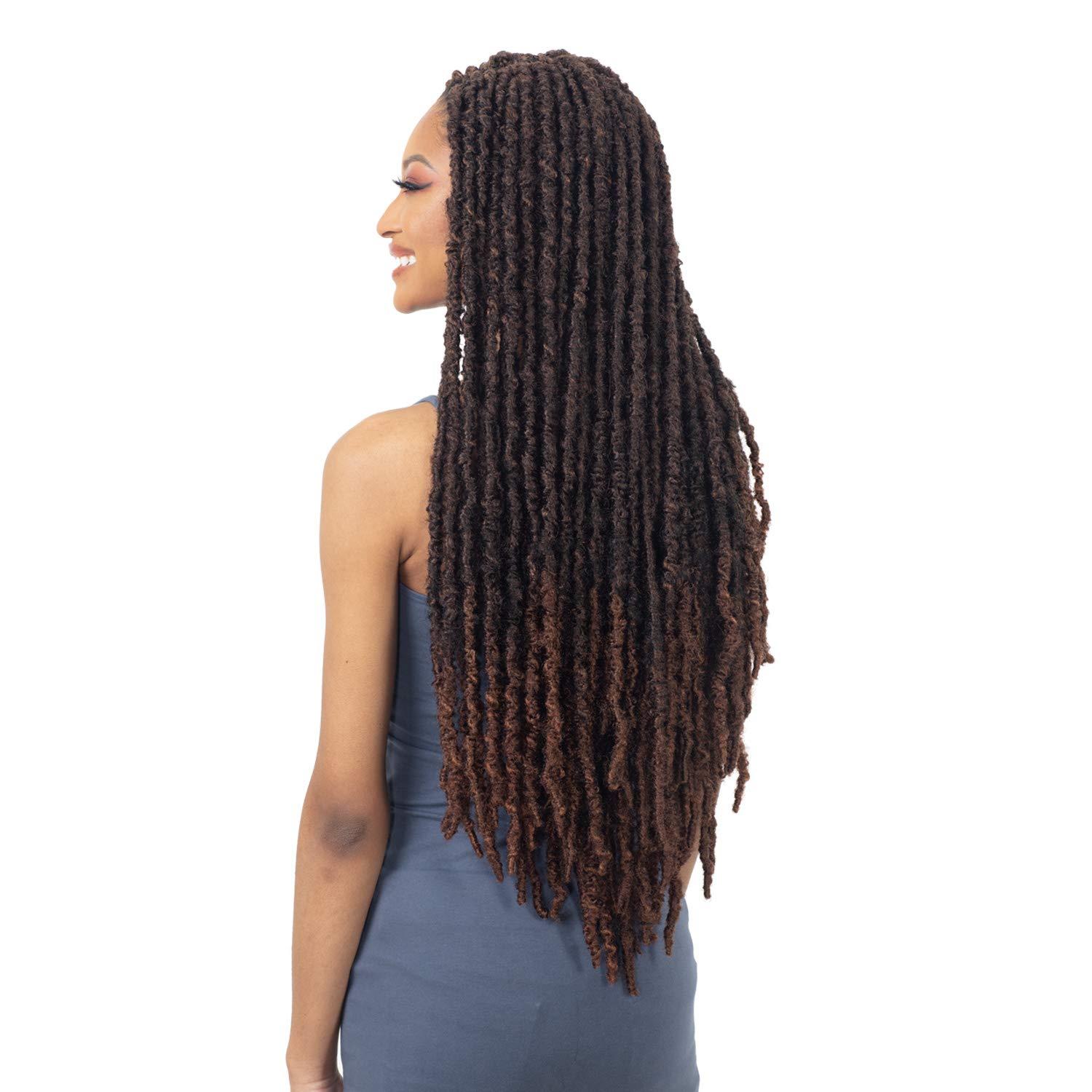 Freetress Braids Freetress Braids Crochet Braids 2X Indie Distressed Loc 26 in (3-pack, 1B)