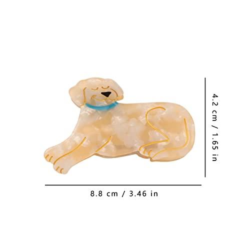 Generic Labrador Dog Claw Clip,Small Hair Clip for Women,Acetate Hair Clip,Small Hair Clip
