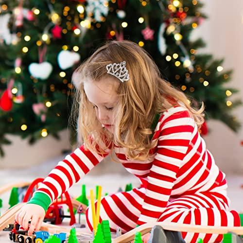 Lurrose Lurrose 4 Pcs Mini Tiara Hair Comb Princess Tiara Comb Princess Comb Shiny Rhinestone Tiara Crystal Rhinestone, Tiara Crystal Headband for Girls