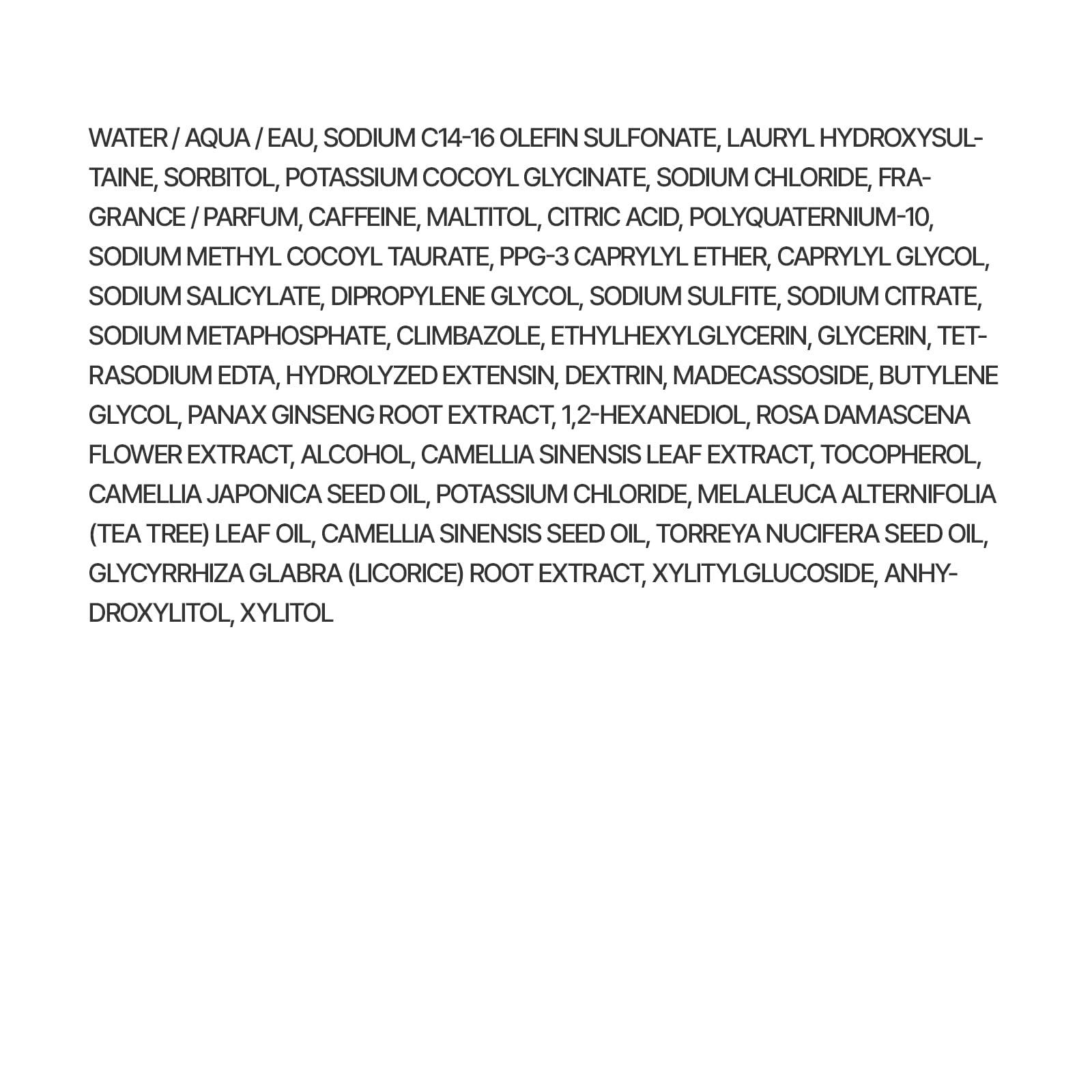 Ryo RYO Sensitive Scalp Care Shampoo with Korean Ginseng & Caffeine - Soothing and Relief for All Hair Type, Anti Loss Care, Dermatologist Tested, 16 Fl Oz.