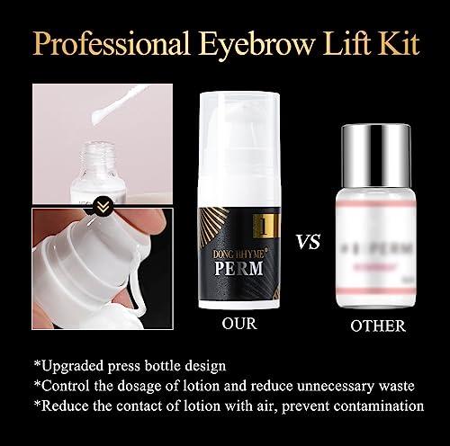 DONG RHYME DONG RHYME Brow Lamination Kit, Professional Eyebrow Lamination Kit, Semi-Permanent Brow Lift Kit, Long Lasting 6-8 Weeks Bushy & Full Brows Easy to Use Eyebrow Lift Kit at Home DIY