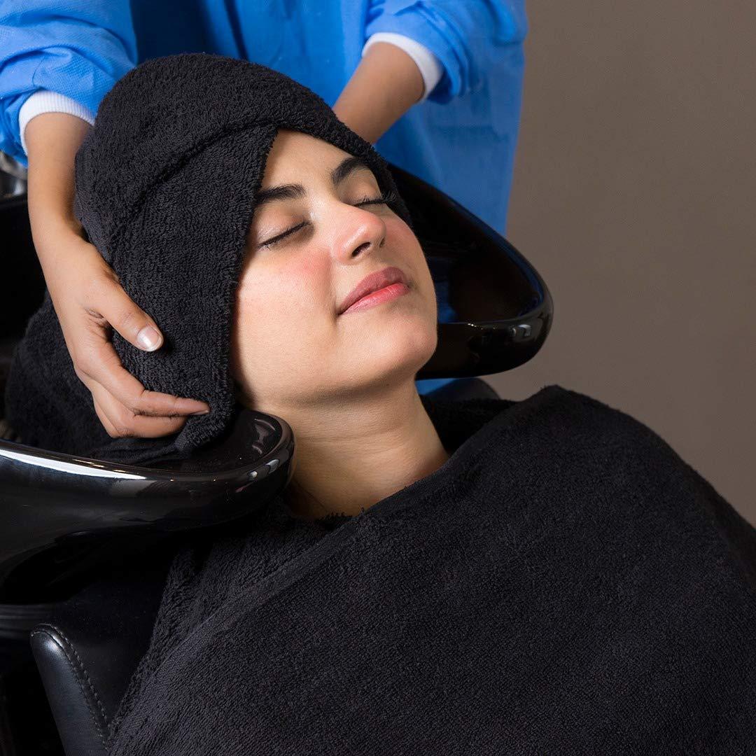 Avalon Towels Avalon Towels Salon Towels - Black Hand Towels Bulk 24 Pack - 100% Cotton Hand Towels 16x27 inches - Absorbent Spa Towels, Facial Towels, Face Towels & Gym Towels for Working Out (Not Bleach Proof)