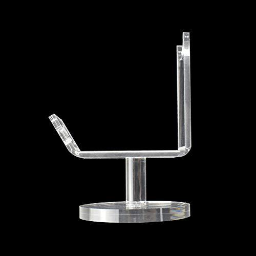 esowemsn 1PC Tattoo Gun Holder Tattoo Machine Stand Clear Acrylic Coil Tattoo Machine Holder Rack Stand Display Shelf with Round Basement Best for Salon Personal Use