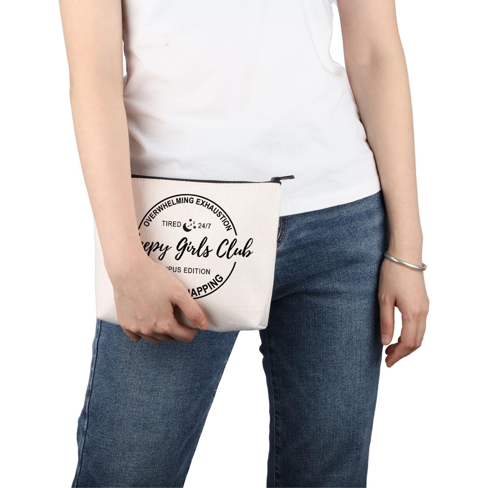 PWHAOO PWHAOO Lupus Awareness Gift Lupus Survivor Makeup Bag Chronic Illness Cosmetic Bag Lupus Warrior Gift (Lupus Survivor M)