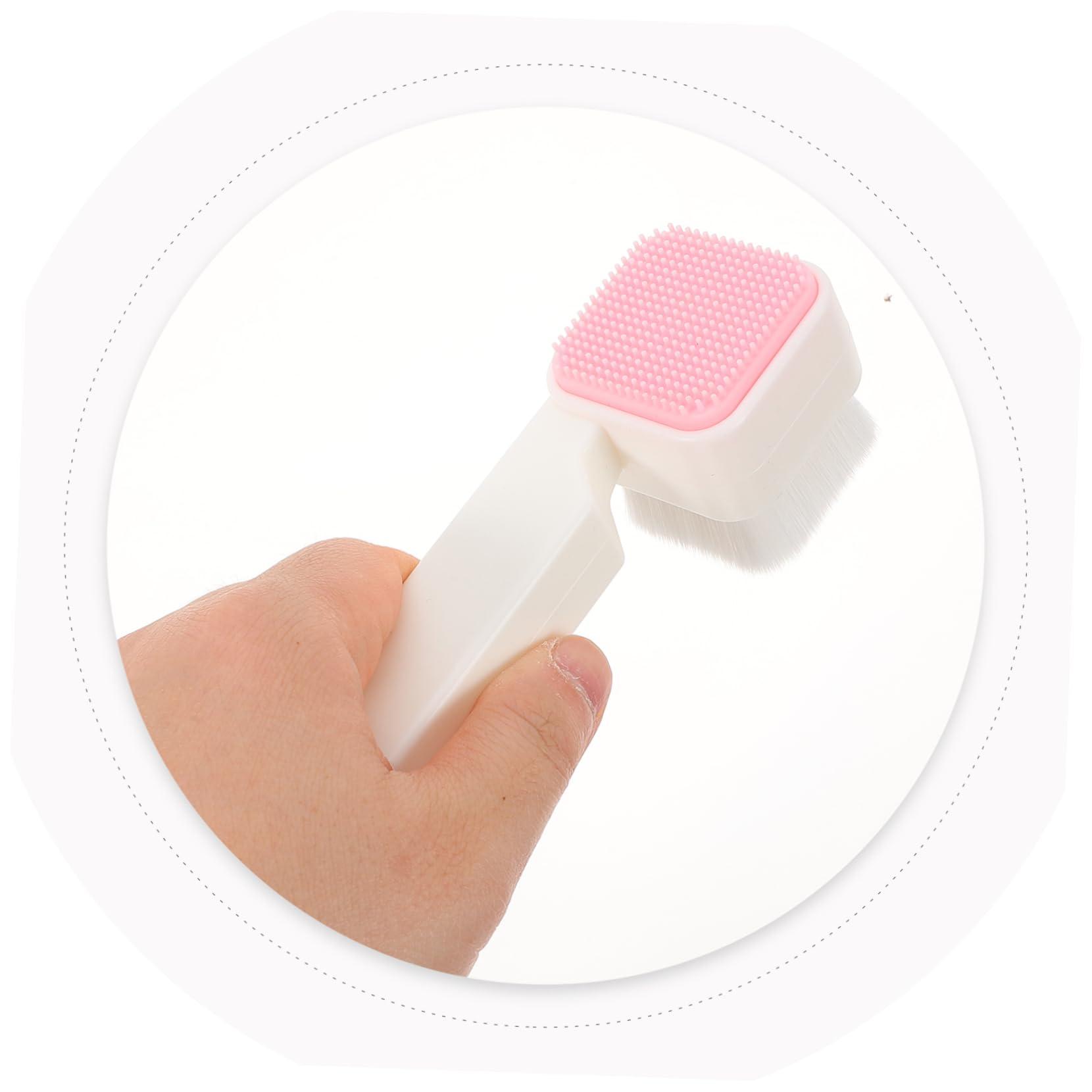 SOESFOUFU SOESFOUFU Square Facial Cleansing Brush Household Facial Brush Face Cleansing Tool Facial Cleaning Brush Silicone Facial Cleansing Brush Face Washing Brush Lady Facial Brush White