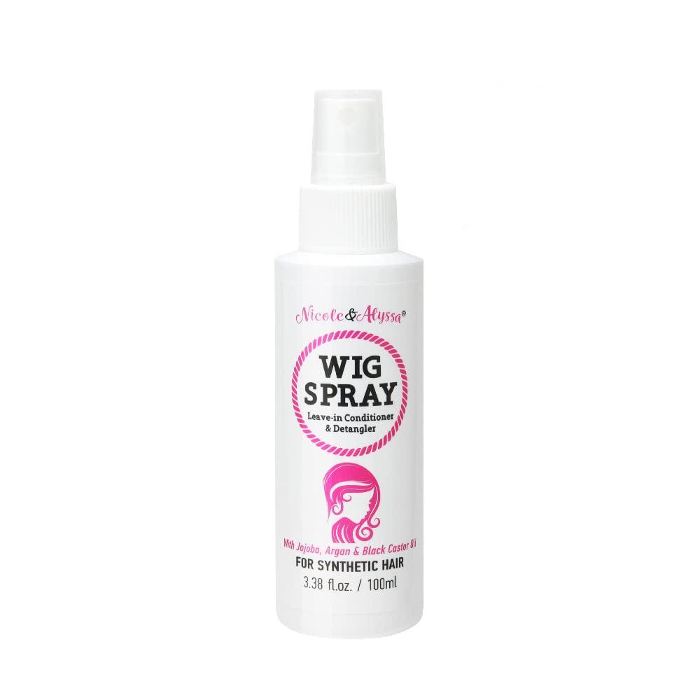 Nicole & Alyssa Nicole & Alyssa - Wig Spray For Synthetic Hair - Leave-in Conditioner, Detangler, Moisturizer (Travel Size - Pack of 1)