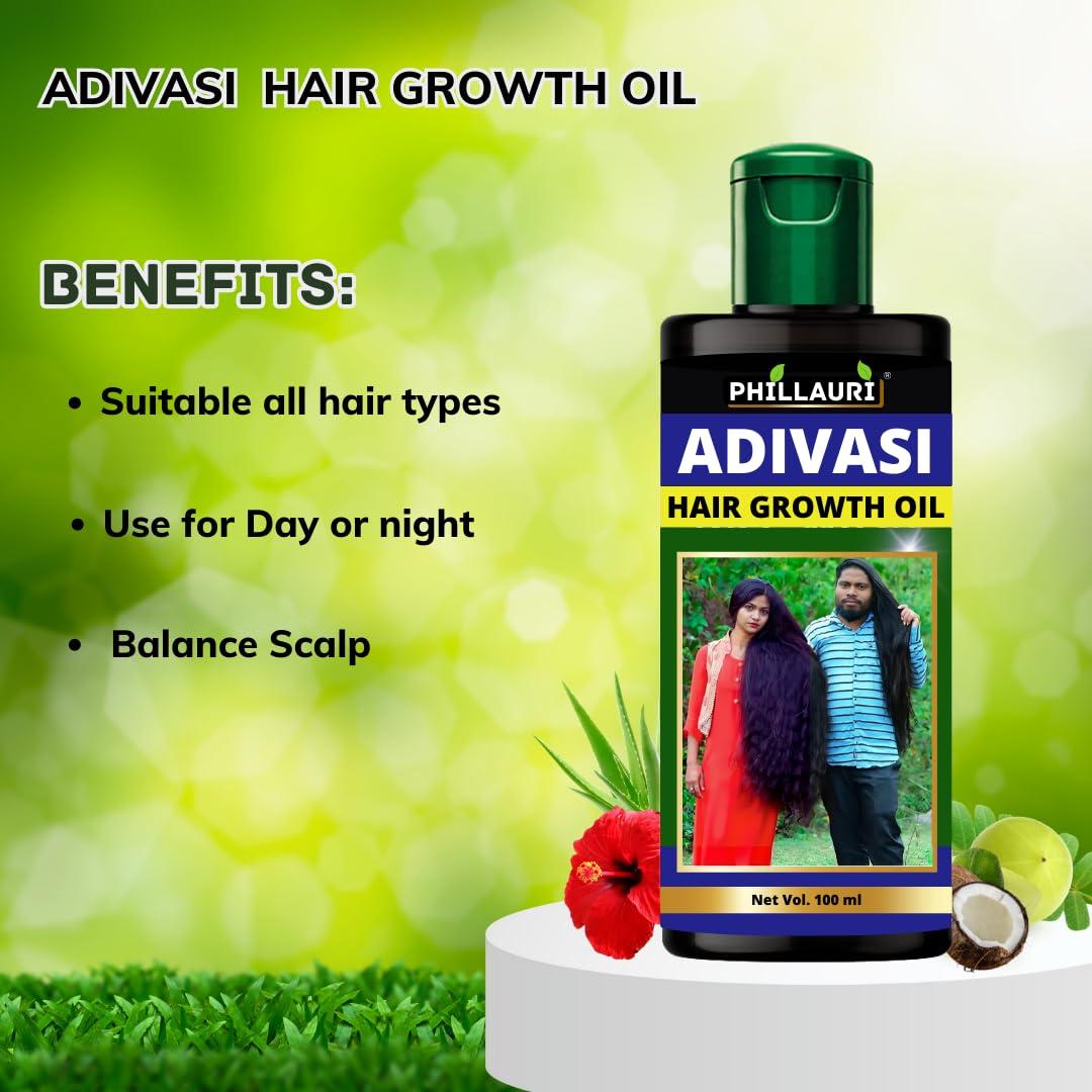 Phillauri Phillauri Adivasi Oil Hair Original Neelambari - hair growth oil | hair oil for dry hair | hair oil for hair fall control | ayurvedic herbs | 200ml (Pack Of 2)