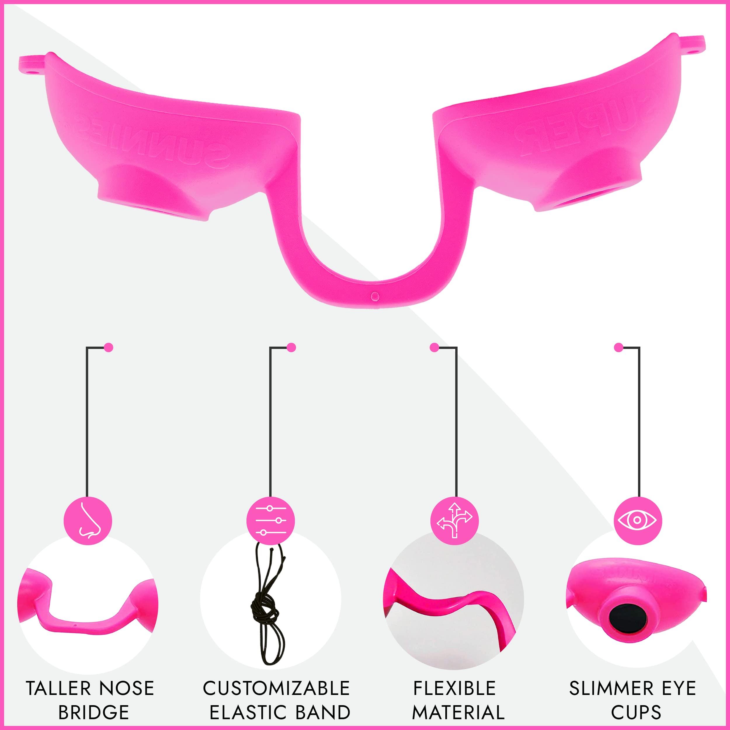 Super Sunnies Super Sunnies Tanning Goggles - 12-Pack + Strapless Econs bagged UV Eye Protection, FDA Compliant Bundle